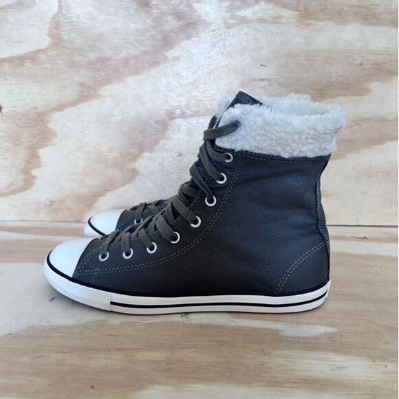 Converse All Star -CT Dainty Hi Top -Sneakers -Dark Green -Women's - 8 - 544934C - Picture 4 of 10